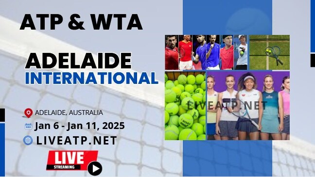 Day 1 - 2025 Adelaide International Tennis Live Stream - ATP & WTA