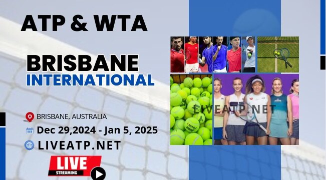 Day 1 - 2024 Brisbane International Tennis Live Stream - ATP & WTA