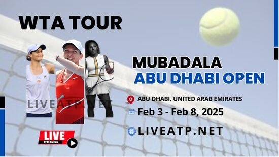 2025 Mubadala Abu Dhabi Open Day 3 Live Streaming - WTA 500