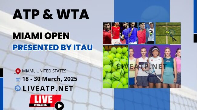 Day 1 - 2025 Miami Open Masters Tennis Live Stream - ATP & WTA